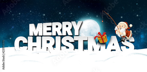 &quot;Feliz Navidad con Santa Claus&quot; Stock photo and royalty-free images on