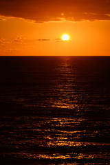 Golden sunset over the Black Sea.