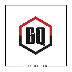 Initial Letter BQ Logo Template Design Vector Illustration