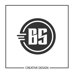 Initial Letter BS Logo Template Design Vector Illustration