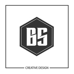 Fototapeta premium Initial Letter BS Logo Template Design Vector Illustration