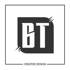 Initial Letter BT Logo Template Design Vector Illustration