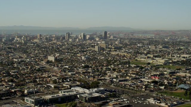 Aerial view of Long Beach California