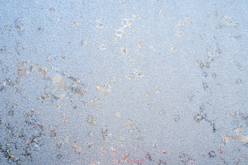 Rime, frost, ice texture. ice pattern texture