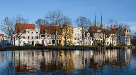 Fototapeta na wymiar Obertrave Lübeck