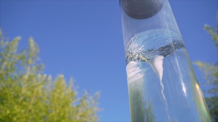 Experiment with a manual tornado in Sochi Park.