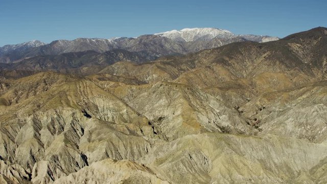 Aerial view of the San Andreas fault California USA