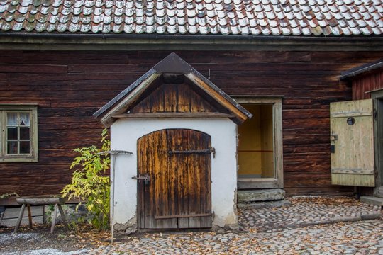 Old part of a fural farm in Sweden