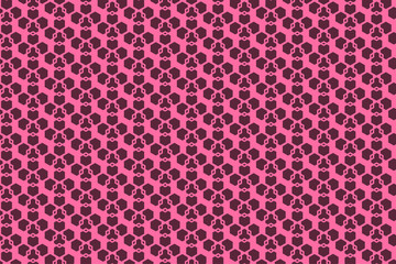 Geometric Pattern Background. Pink Background