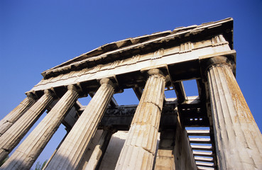 Ancient Parthenon temple in Acropolis, Athens, Greece