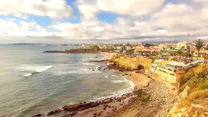 Vista da Praia de São Pedro do Estoril Portugal