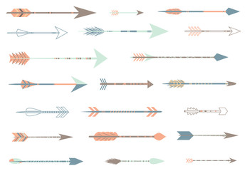 Set of Hipster Arrows in Vector. Arrow Cliparts in Vector Design