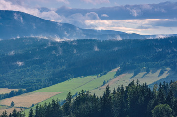 Obraz premium Górski krajobraz latem - Sudety