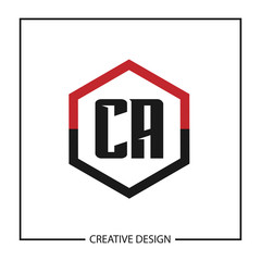 Initial Letter CA Logo Template Design Vector Illustration