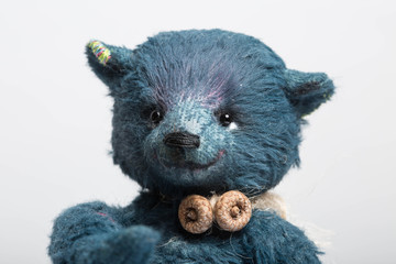 Hand made Teddy bear blue 