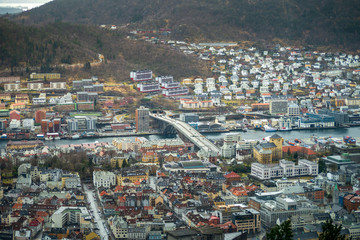 Bergen Norway as a great winter city view