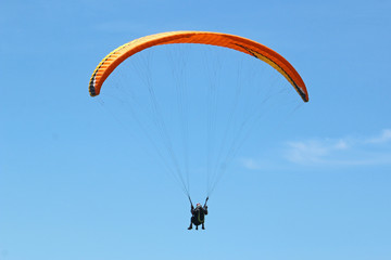 Tandem Paraglider flying wing