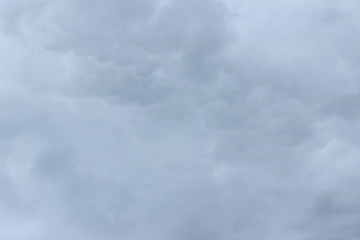 Gray rain clouds detail overcast sky