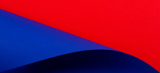 Abstract colorful background. Red and blue color paper in geometric shapes
