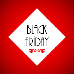 black friday advertising banner, business promotional tag