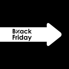 black friday advertising banner, business promotional tag