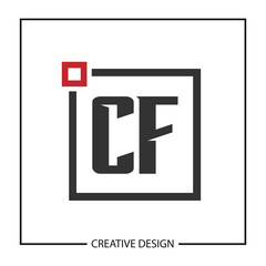 Initial Letter CF Logo Template Design Vector Illustration