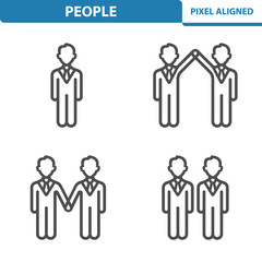 Fototapeta premium People Icons