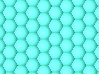 Abstract background, gradient geometric green hexagons pattern