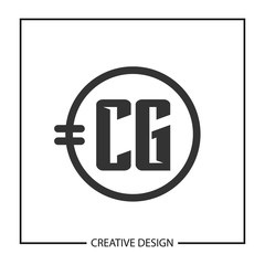 Initial Letter CG Logo Template Design Vector Illustration