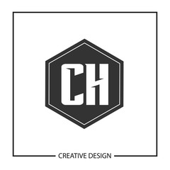 Initial Letter CH Logo Template Design Vector Illustration