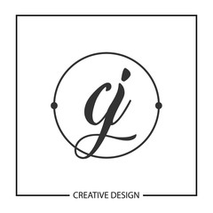 Initial Letter CJ Logo Template Design Vector Illustration