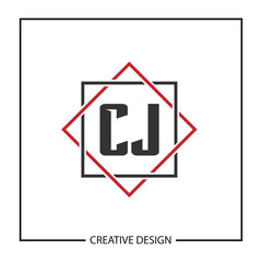 Initial Letter CJ Logo Template Design Vector Illustration