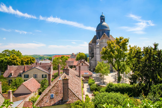 View on the Center of Provins, Seaine et Marne, France