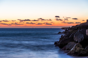 Sunrise or Sunset by the beach