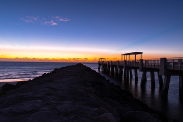 Sunrise or Sunset by the beach