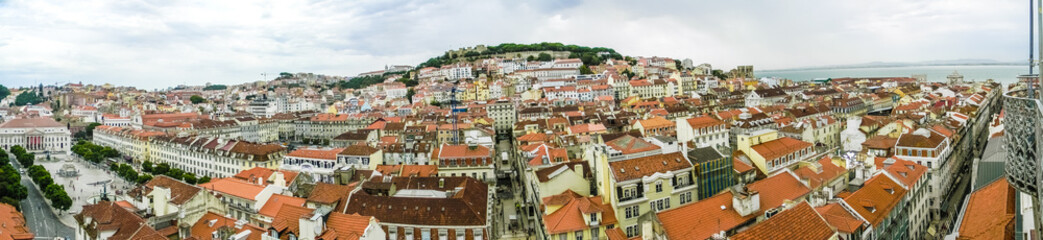 Fototapeta premium Cityscape of Lisbon from above, Portugal