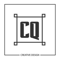 Initial Letter CQ Logo Template Design Vector Illustration
