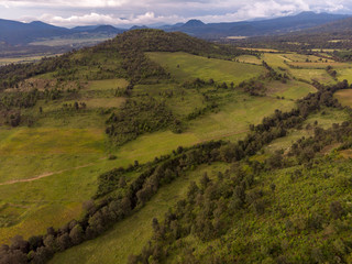 Fototapeta na wymiar drone shot of the mountains 
