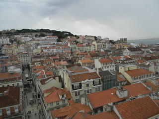 Naklejka na ściany i meble Lisbon cityscape, Portugal