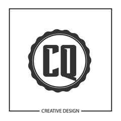 Initial Letter CQ Logo Template Design Vector Illustration