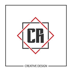 Initial Letter CR Logo Template Design Vector Illustration