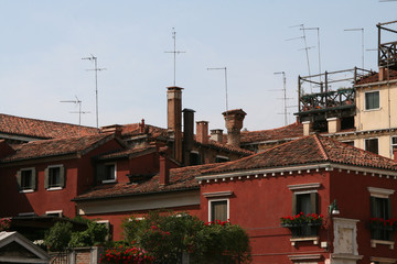 Venice, view on the roofs