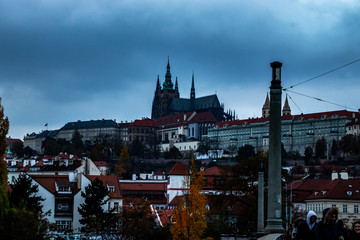 Blick auf die Prager Burg mit Veitsdom