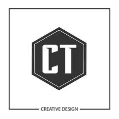 Initial Letter CT Logo Template Design Vector Illustration