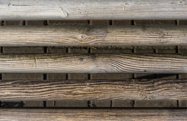 Outdoor wood texture with rough panels and deep facture