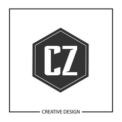 Initial Letter CZ Logo Template Design Vector Illustration