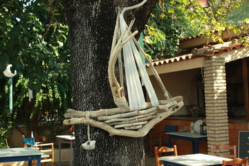 Wooden toy boat