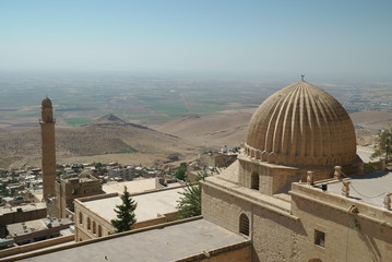 Naklejka premium view of Syria through the dome of the mosque