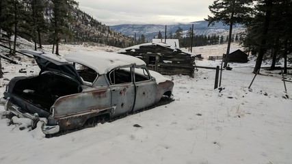 car in the snow