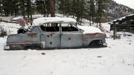car in the snow